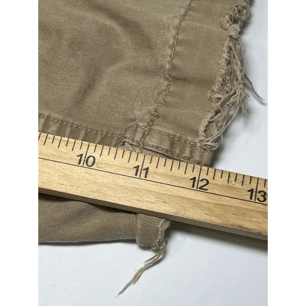Polo Jeans Co. Ralph Lauren Cargo Shorts Mens 36 Khaki VTG Y2K Jet Lag Hole Prep